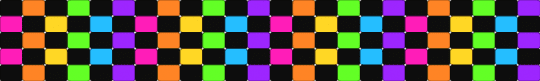 rainbow checkered cuff (black) ★ - black, checkered, checkers, green, ladder stitch, orange, purple, rainbow, scene, scenecore