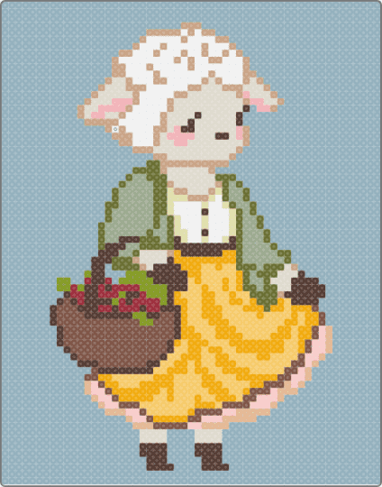 Grocery Lamb - beige, light blue