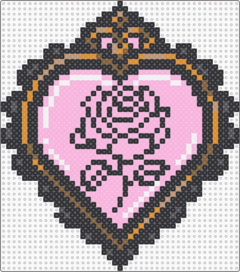 Romance Gothic Rose - black,pink