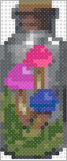 Bisexual mushrooms in a jar - gold, gray, mushroom, pink, pride