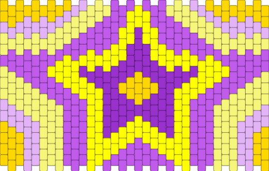 Star panel - pink, yellow