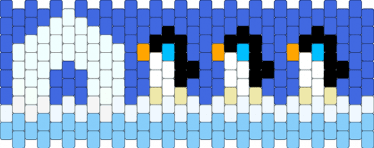 penguins with an igloo - light blue,blue