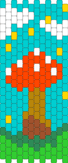Mushroom! - green,red,light blue