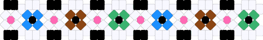 Multicolor Eye X-base - white,light blue,red,green