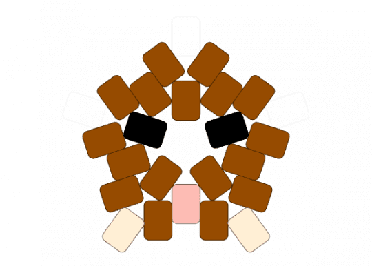walrus modified kandi star - animal, charm, red, star, walrus