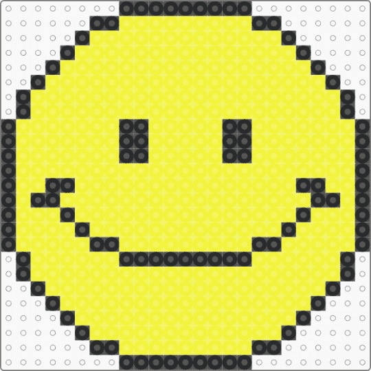 VERITY FUSEBEAD PATTERN - yellow