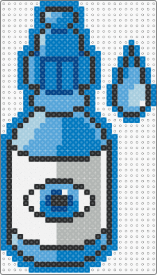 Eye Drops (new model) - blue,animal hospital,eye drops,water,trinket,charm,key chain,cute
