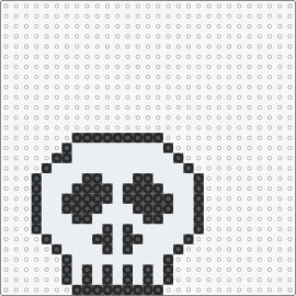 Skull 1.0 - skull,skeleton,spooky,halloween,bones,white,black