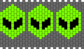 Lil guyz - aliens,extraterrestrial,space,repeating,cuff,green,gray