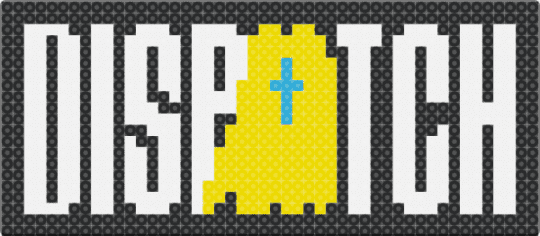 Dispatch logo!! - dispatch, logo, videogames, white, yellow