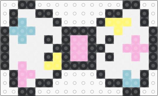 pastel afro-ken inspired bow - pink, white