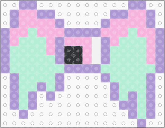 pastel goth creepycute eyeball bow - bow, creepycute, eyeball bow, light blue, pastel, pastel goth, pink