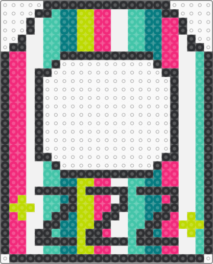 go away. i sleepin. - door hanger, pink, teal