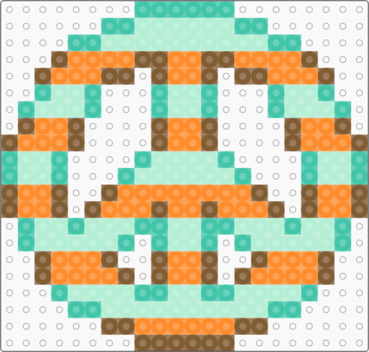 kool blu n orange peace sign - light blue, orange