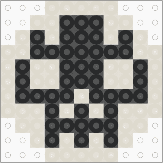 MTG Black mana tokem - black,beige