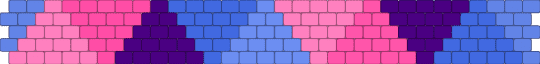 Omni Flag Triangle Cuff - blue, pink