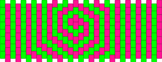 Swirl Tie-Dye green & Pink Kandi Cuff - cotdswirls, green, pink