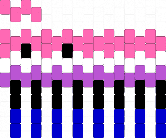 Gender fluid octopus - pink, purple