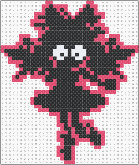 exploded pink/ mew mew sprite deltarune - black,red,pink,deltarune,chapter 5,mew mew,mad mew mew