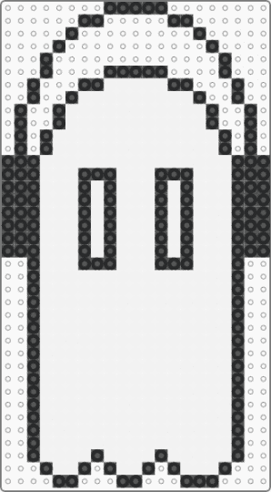 Napstablook, - black,white,undertale,perler