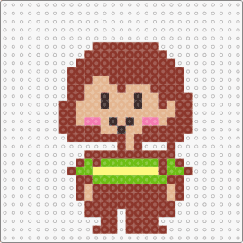Chara - chara,undertale,video game,character,green,brown