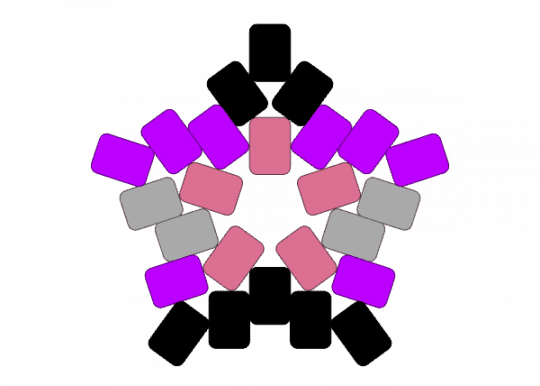 Glow In The Dark Fictional Pride Star - 