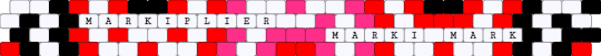 Markiplier Themed Rotator Cuff (Rotating Part) - white,red,pink