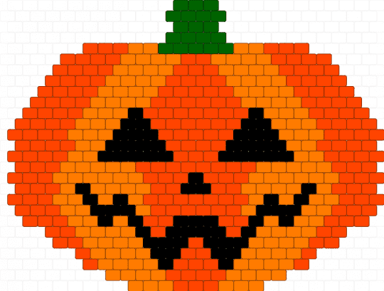 Jack-o-lantern tapestry (reversed color stripes) - jackolantern, kandi bag, kandi purse, kandi tapestry, orange, pumpkin, red