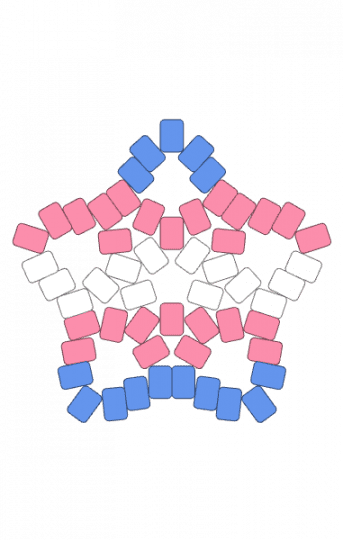 Large transgender star - lgbtqia, light blue, pink, pride, trans, transgender