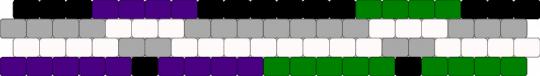 Aegosexual/aegoromantic cuff - aegoromantic, aegosexual, aroace, aromantic, asexual, beige, kandicuff, peyotestitch, pride