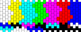 Tv glitch cuff - glitch,emergency broadcast system,tv,television,colorful,cuff