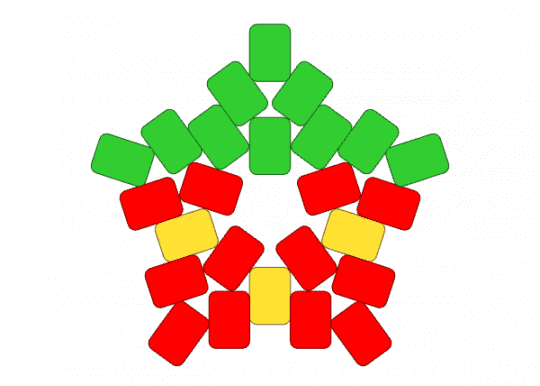 Strawberry star 🍓⭐️ - green, red