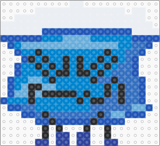 Orbit ice pack pixel art - blue