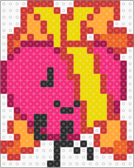 Kfc Valentine pixel art - pink, red