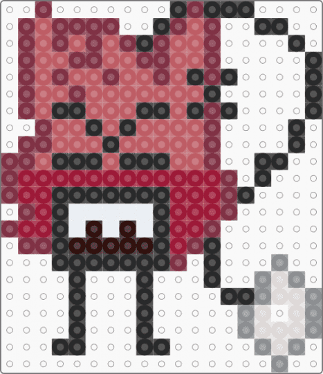 Cfmot charmy pixel art - brown, red