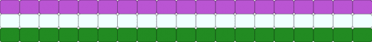 Genderqueer ladder stitch cuff - green,pink