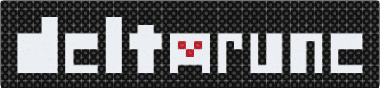 Deltarune logo - black, cool, deltarune, deltarune logo, logo, toby fox, undertale, white