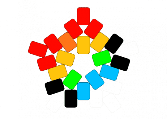 Rainbow cat - cat, light blue, pride, rainbow, red, yellow