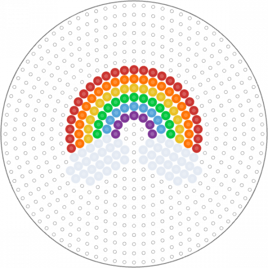 Rainbow - orange, perler, pride, rainbow, rainbows, red, yellow