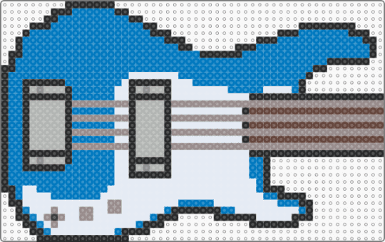 bass guitar - blue,music,bass,guitar,art