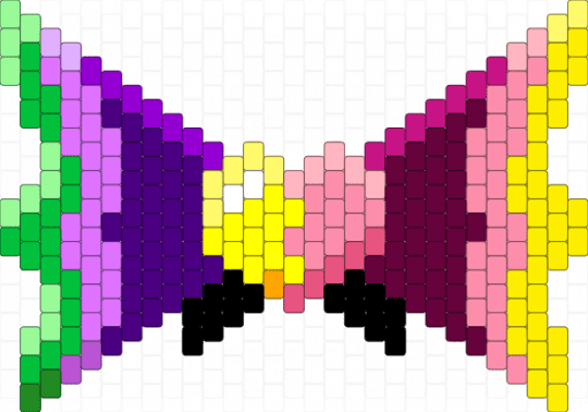 Spamton neo bowtie - bow, bowtie, deltarune, deltarune bowtie, for all those dapper gays, kandi bowtie, pink, purple, spamton, spamton neo, yellow