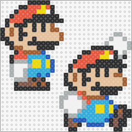 Super Mario #12 - mario,nintendo,jump,characters,video game,red,blue,tan