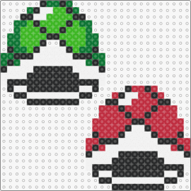 Super Mario #3 - shells,mario,nintendo,video game,red,green,white