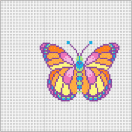 Butterfly - butterfly,moth,winged,pastel,colorful,cute,pink,orange
