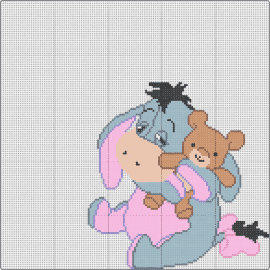Eeyore - eeyore,winnie the pooh,disney,donkey,teddy bear,animal,character,cute,pink,gray,tan