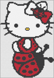 Lady Bug Hello Kitty - hello kitty,ladybug,sanrio,cute,character,cat,bow,red,white
