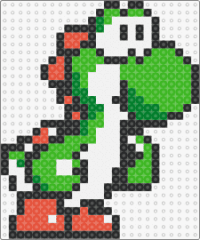 Super Mario #16 - yoshi,mario,dinosaur,nintendo,video game,character,cute,green,white,orange