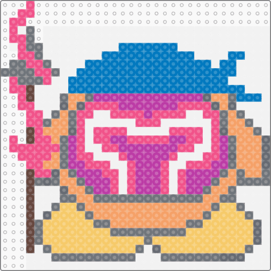 Mr. Wobble Waddle Dee - blue, gray, pink