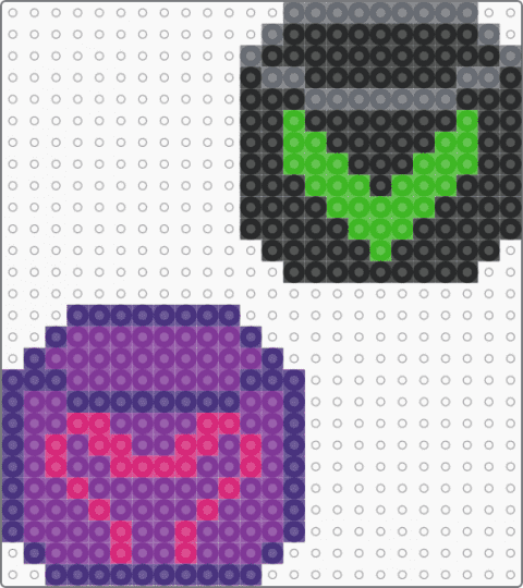 Ganja white night wobble heads - pink, purple