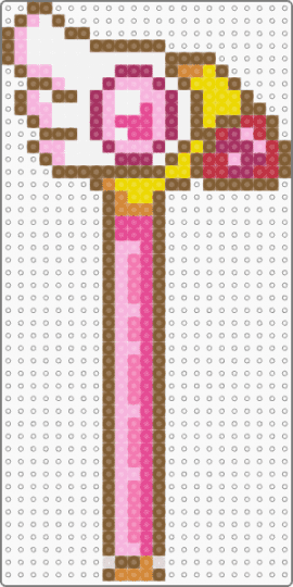 Cardcaptor Sakura Sealing Staff - anime, cardcaptor, cardcaptor sakura, cartoon, pink, sakura, staff, tan, wand
